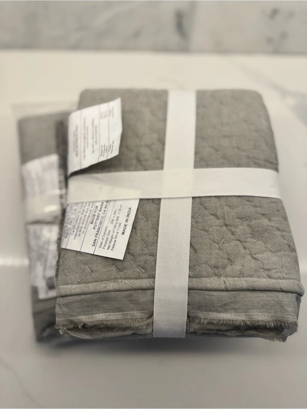 2 NIP Pottery Barn Cotton Melange European Shams